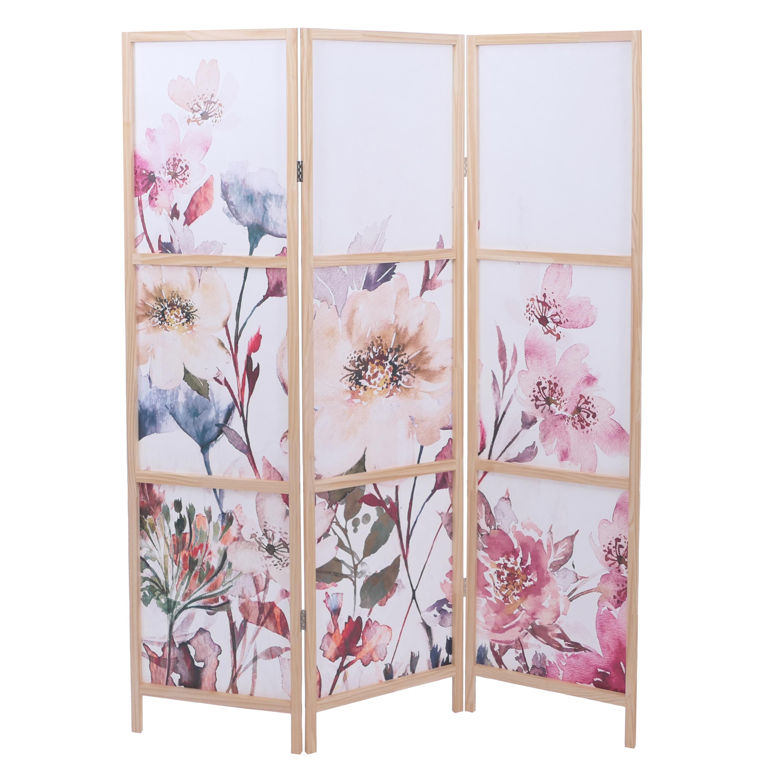 Paraván HWC-O70, deliaca stena 170 × 137 cm - kvety