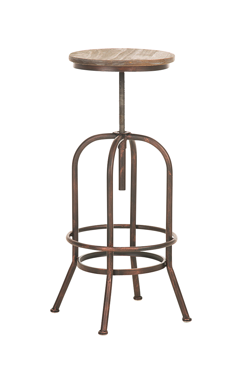 Bistro barová stolička v industriálnom štýle Tutor - Bronzová