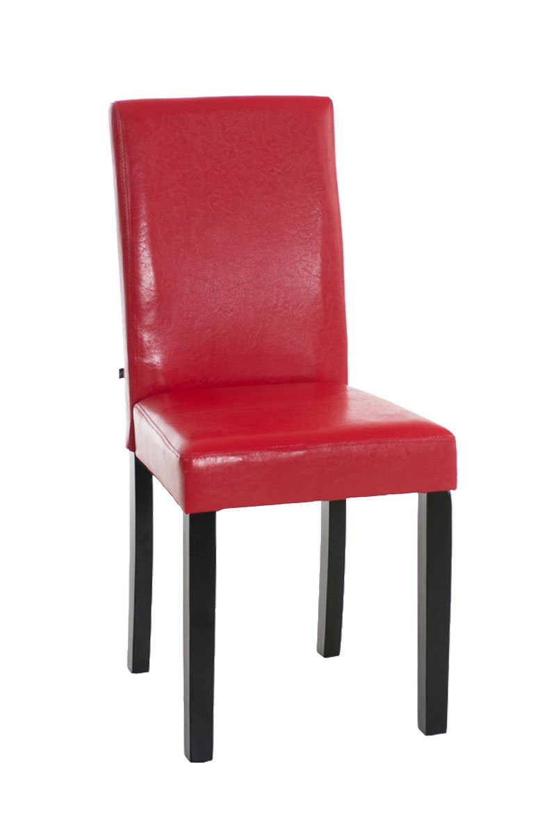 Jedálenská stolička Inn, nohy čierne - Červená