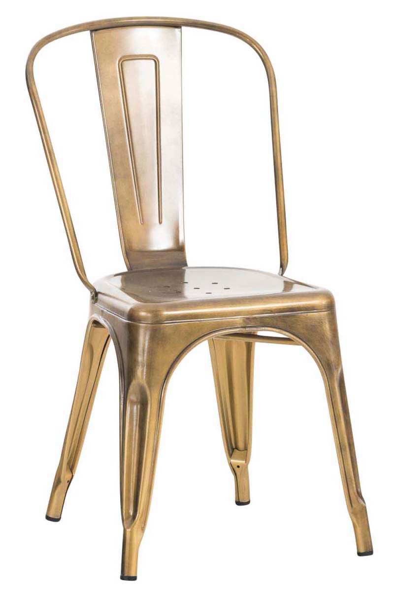 Kovová stolička Ben ~ Zlatá