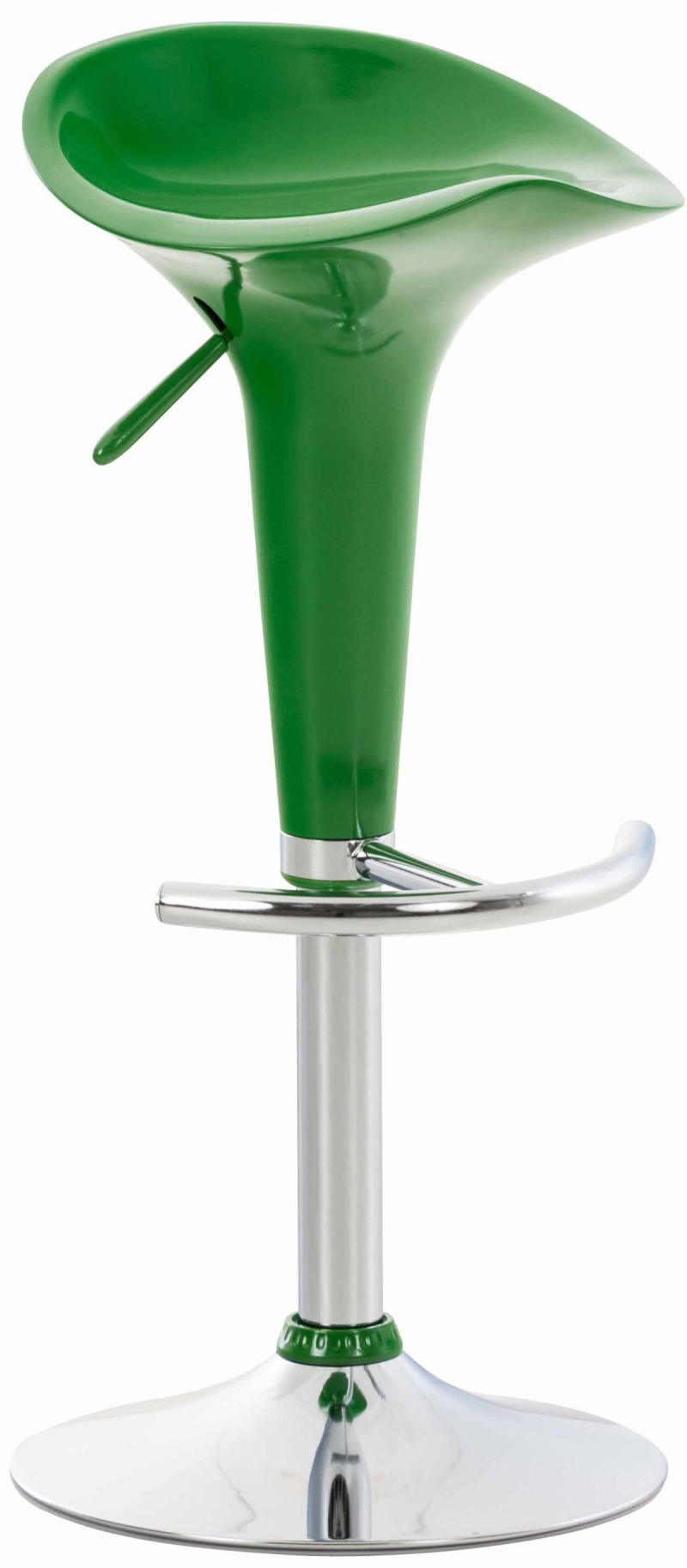 Plastová barová stolička Shine - Zelená
