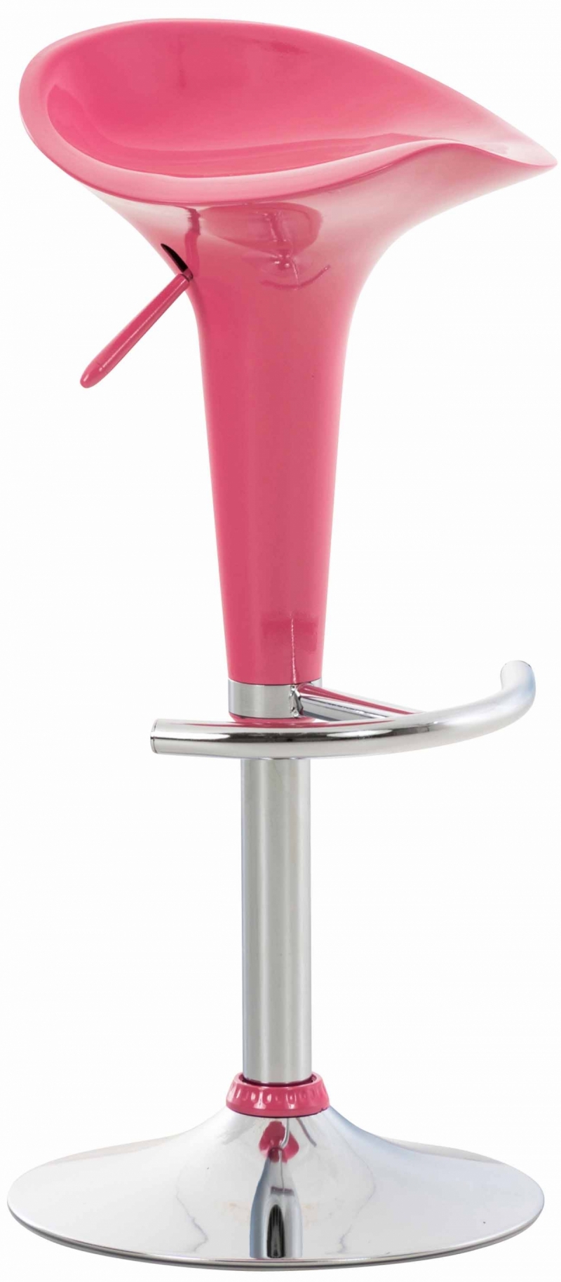 Plastová barová stolička Shine - Ružová