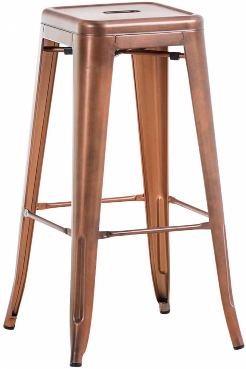 Kovová barová stolička Josh V2 - Meď