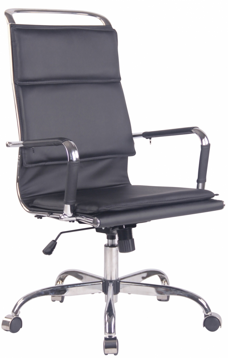 Kancelárska stolička Bedford ~ koženka - Čierna