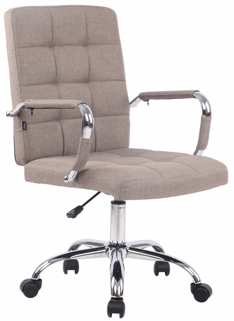 Kancelárska stolička D-Pro látka - Sivo-hnedá (Taupe)