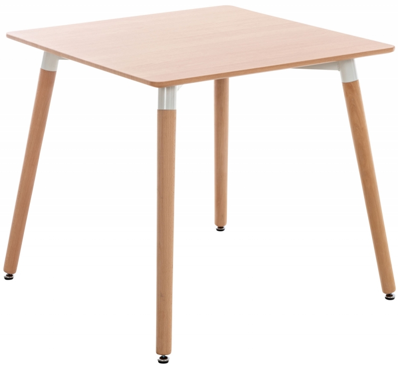 Stôl drevený Viborg 80 natura ~ v75 x 80 x 80 cm