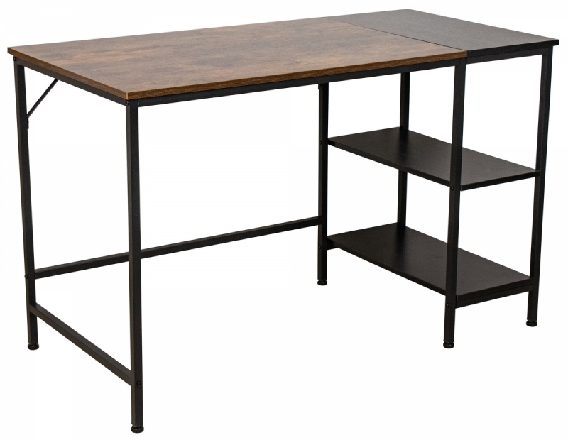 Písací stôl Ocala ~ v75 x 120 x 65 cm - Hnedá