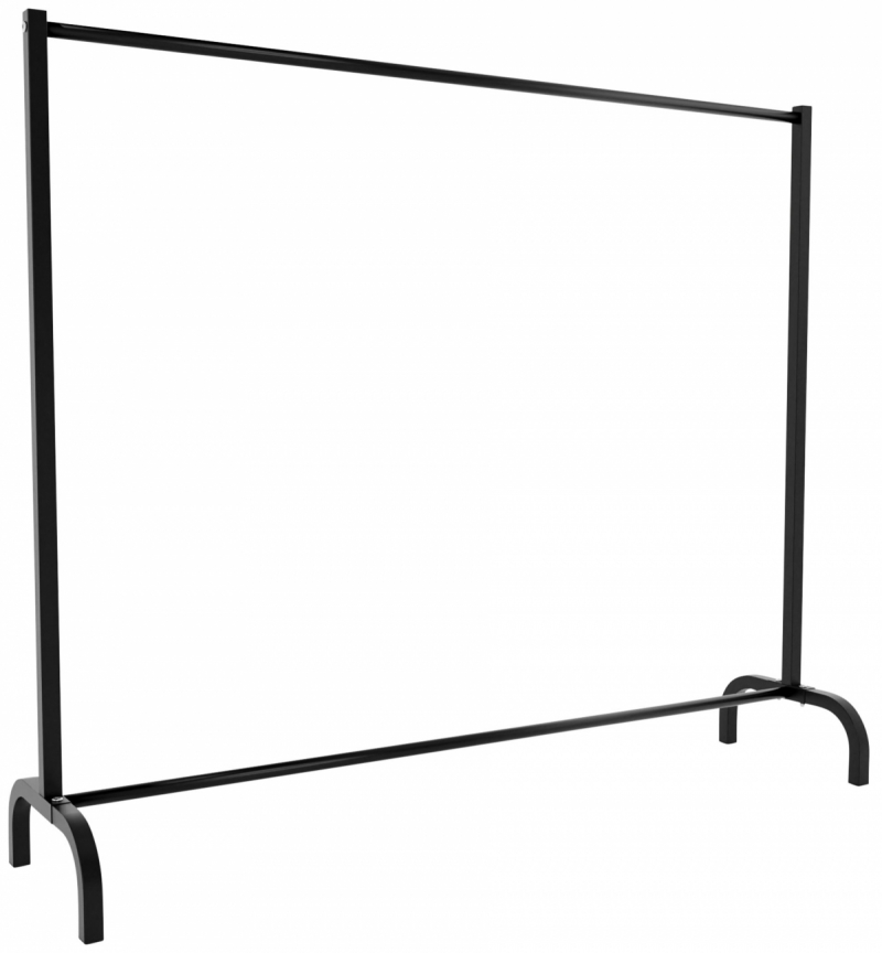 Stojan na oblečenie Lara 150x38x120 - Čierna