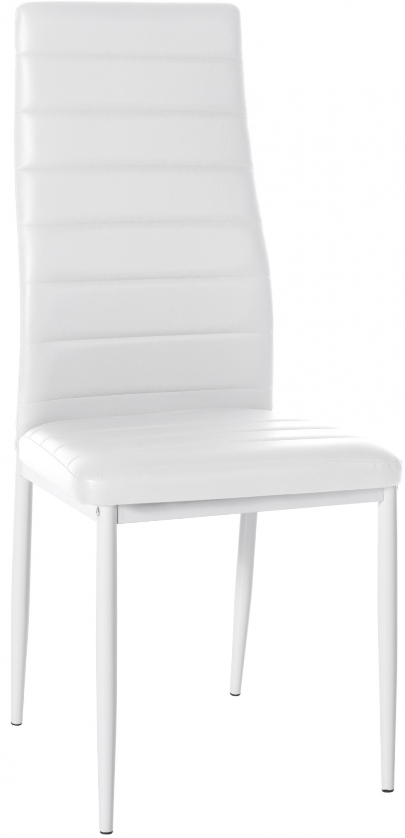 Jedálenská stolička Mayfair - koženka - Biela