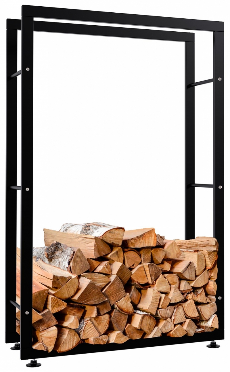 Stojan na drevo Keri V2 25x80x125, čierna