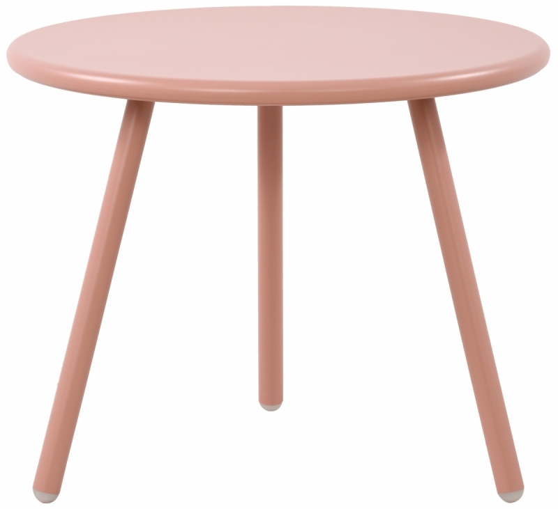 Konferenčný stolík Berea - v40 x Ø50 cm - Ružová