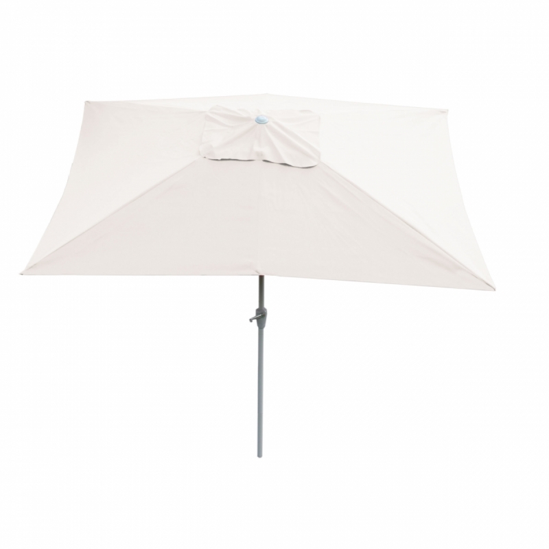 Slnečník N23 2x3m - polyester/hliník - krémová