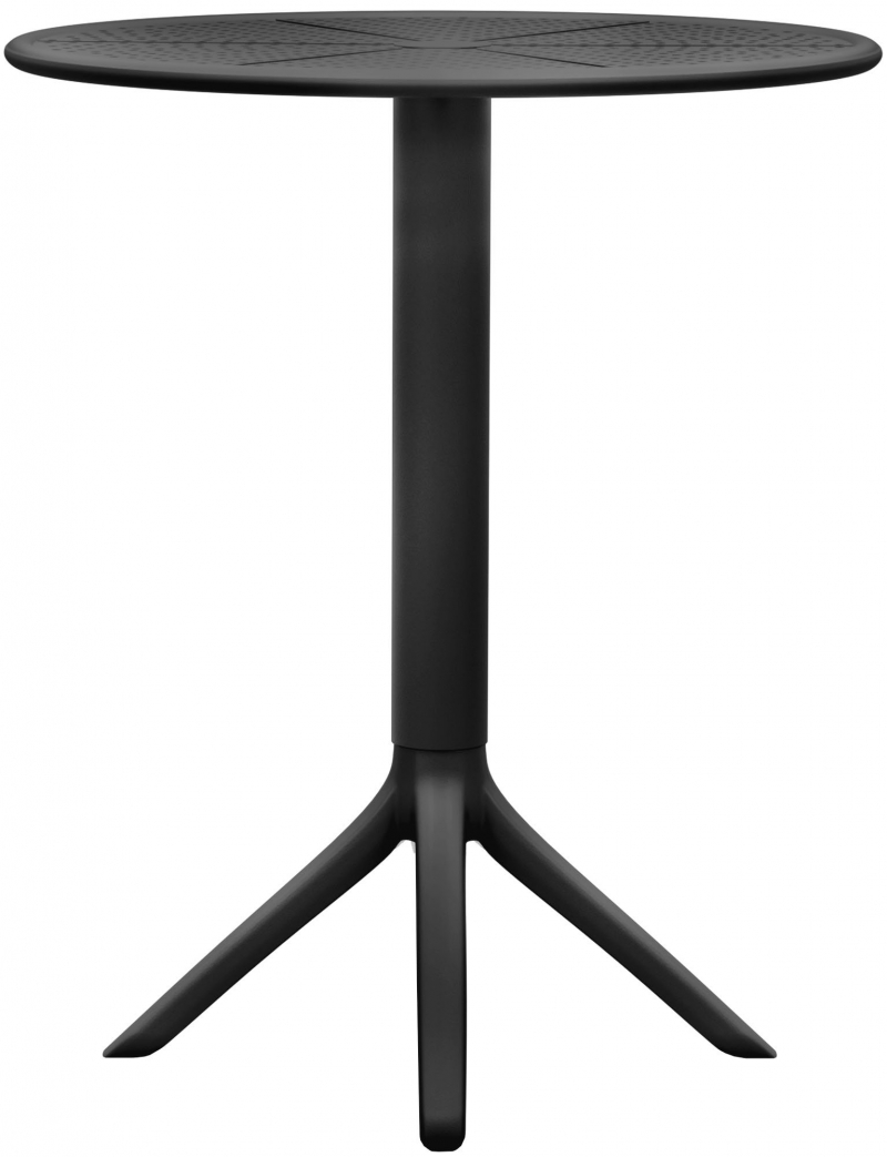 Okrúhly stôl Lacota 60 cm - čierna