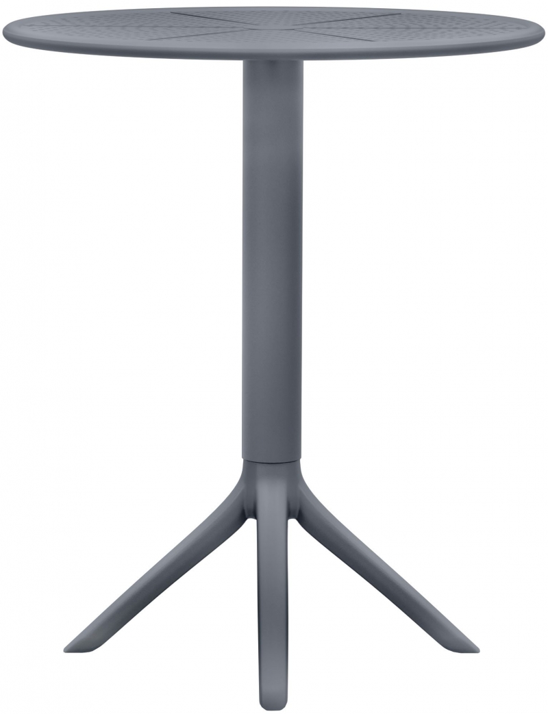 Okrúhly stôl Lacota 60 cm - antracitová