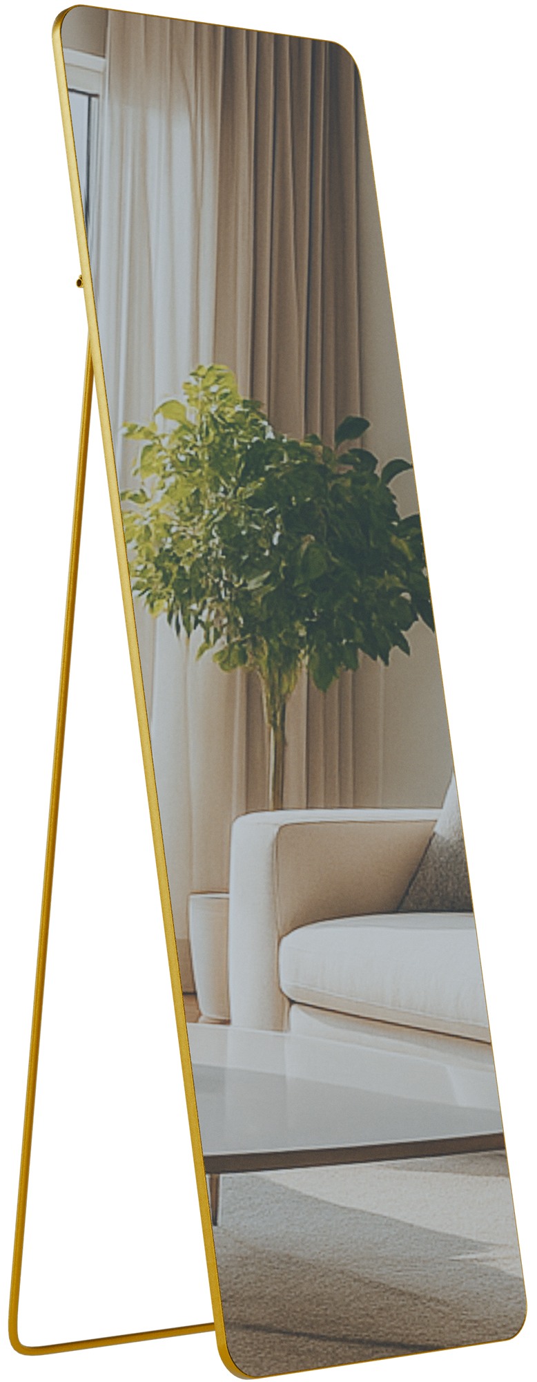 Zrkadlo Gurnee 160x50 cm - zlaté lesklé