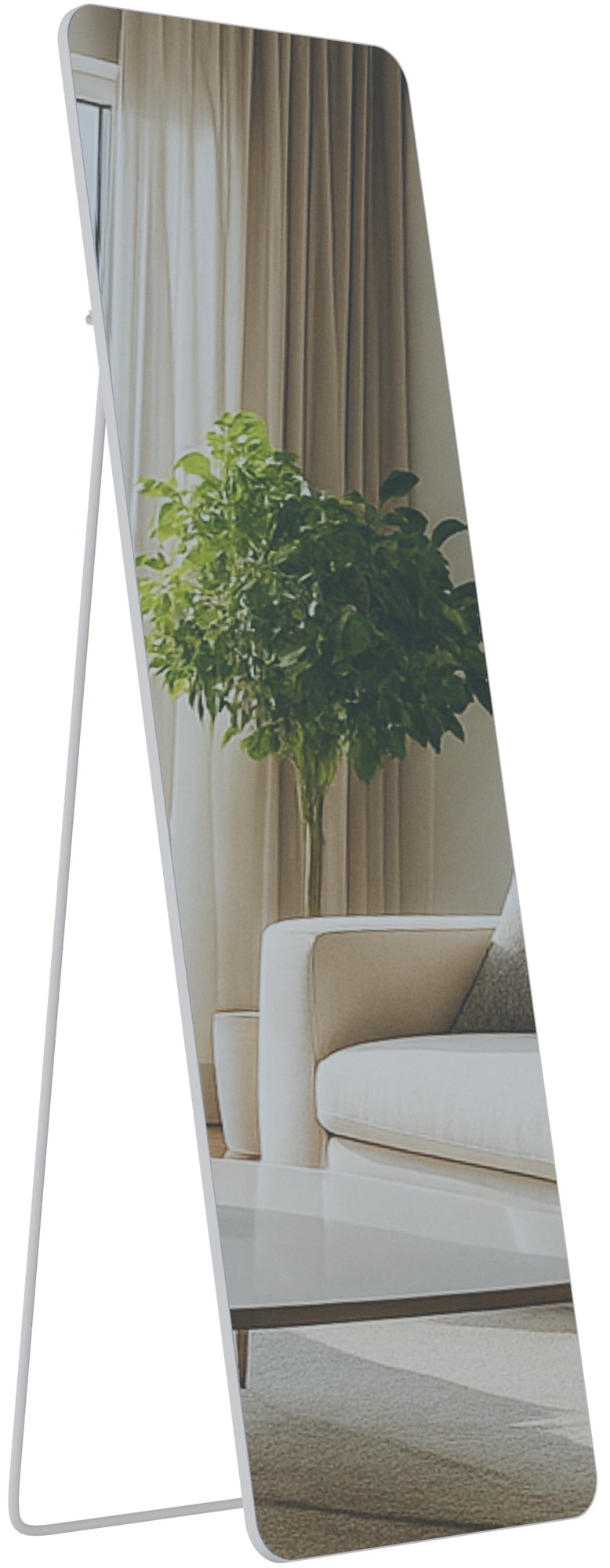 Zrkadlo Gurnee 160x50 cm - biele matné