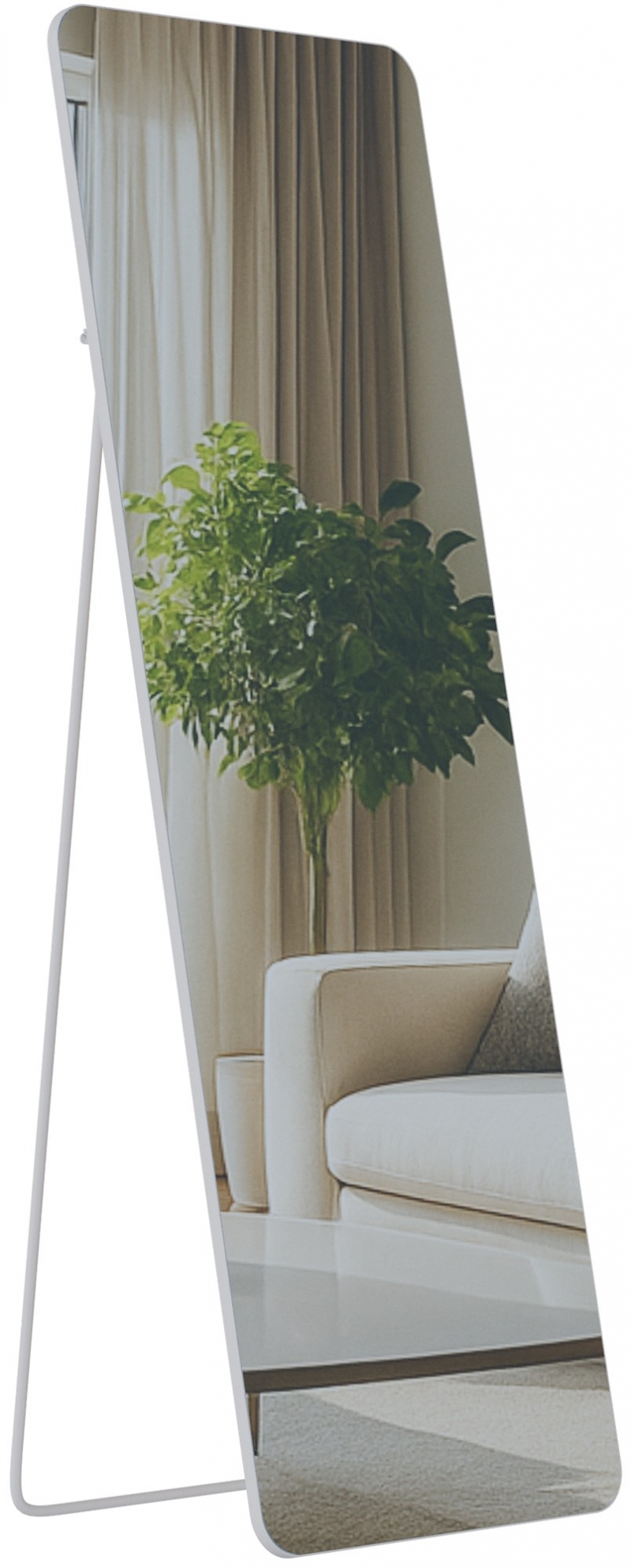 Zrkadlo Gurnee 150x50 cm - biele matné