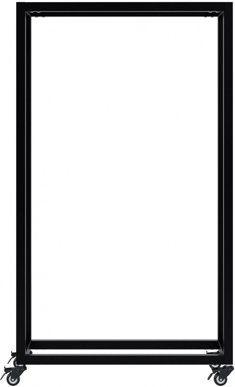 Stojan na drevo Hilta s kolieskami 25x60x100 cm - čierna
