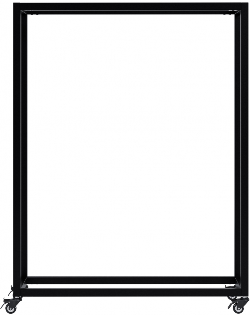 Stojan na drevo Hilta s kolieskami 25x80x100 cm - čierna