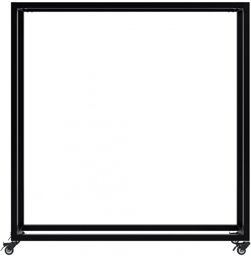 Stojan na drevo Hilta s kolieskami 25x100x100 cm - čierna