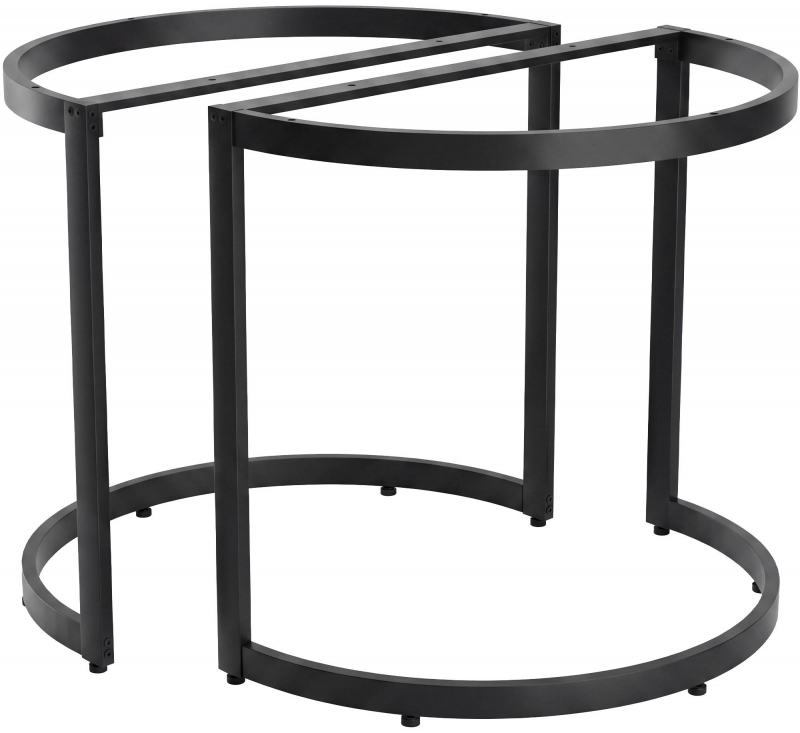 2x stolové nohy Cranford 80x40x72 - čierna