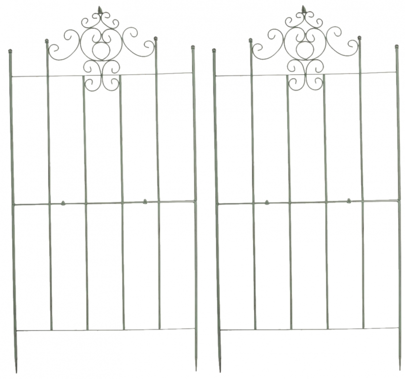 2x Mriežka na popínavé rastliny Paula - 180 x 85,5 cm - Zelená antik