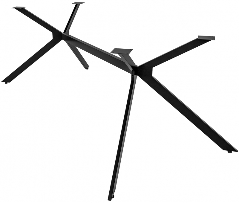 Stolové nohy 323440 Cascada L - 195x133x72 cm, kov, industrial čierna