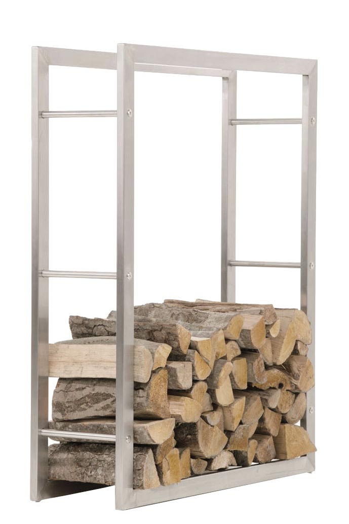 Stojan na palivové drevo Keri 25x80x100 - nerezová oceľ