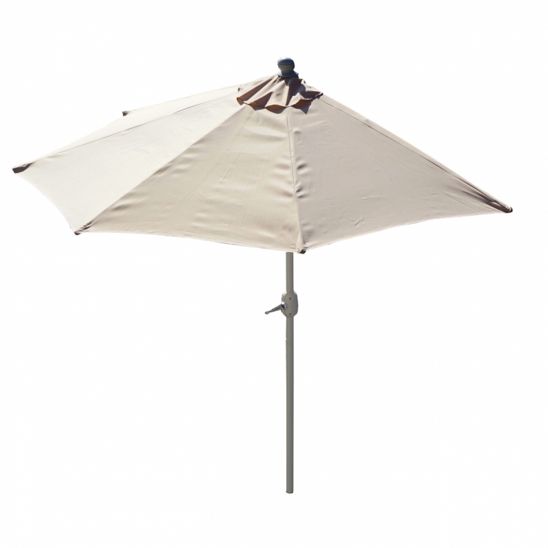 Slnečník polkruh Parla 270 cm bez stojanu - polyester/hliník - krémová