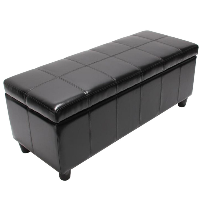 Skladovacia lavica Krien 112 x 45 x 45cm - Čierna