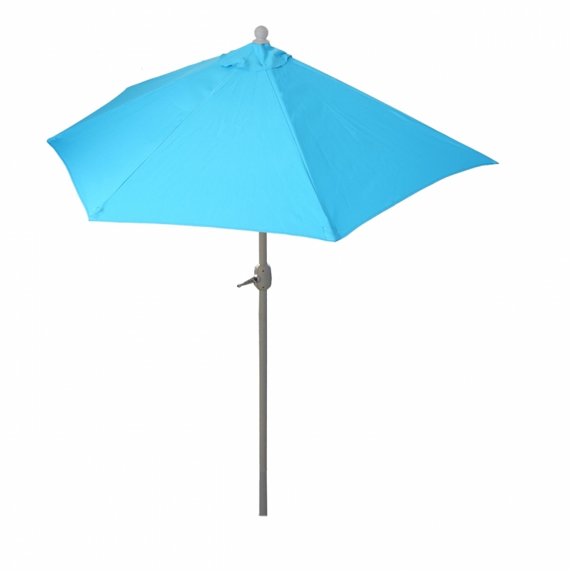 Slnečník polkruh Parla 300 cm bez stojanu - polyester/hliník - tyrkysová
