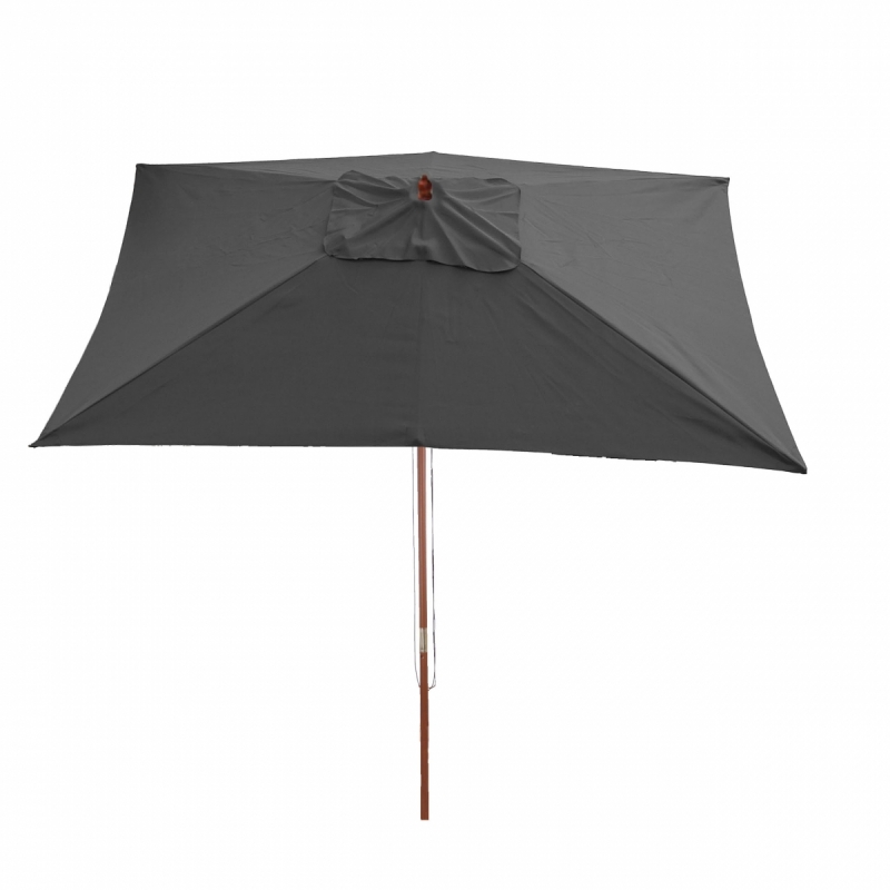 Slnečník Florida 2x3m - polyester/drevo - antracit