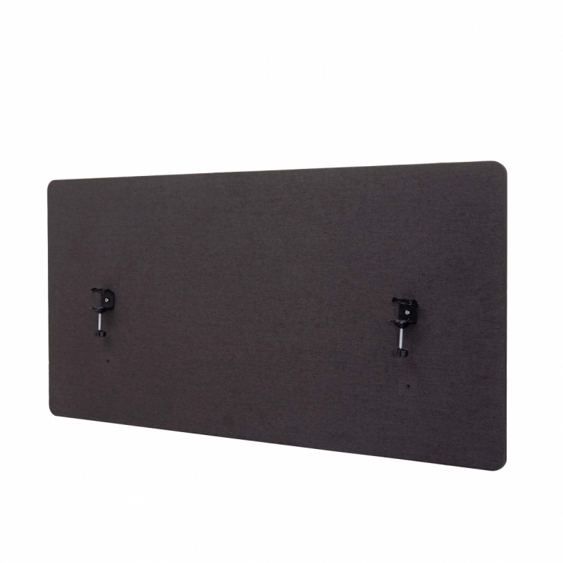 Akustický panel na stôl HWC-G75 - dvojstenná látka/textil - 60x120 - hnedo-sivá