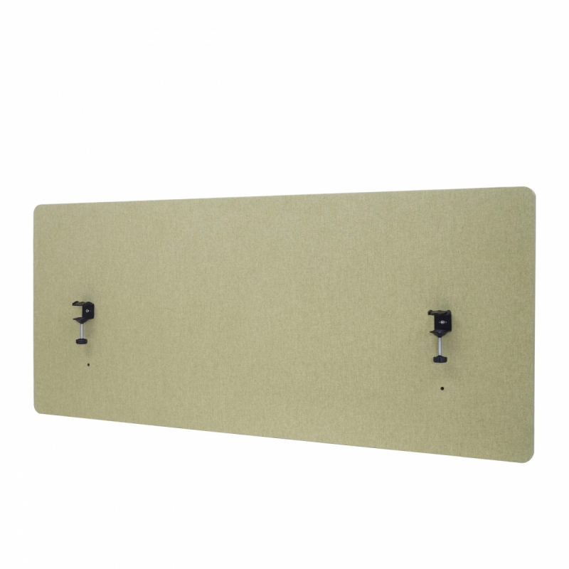 Akustický panel na stôl HWC-G75 - dvojstenná látka/textil - 60x140 - zelená