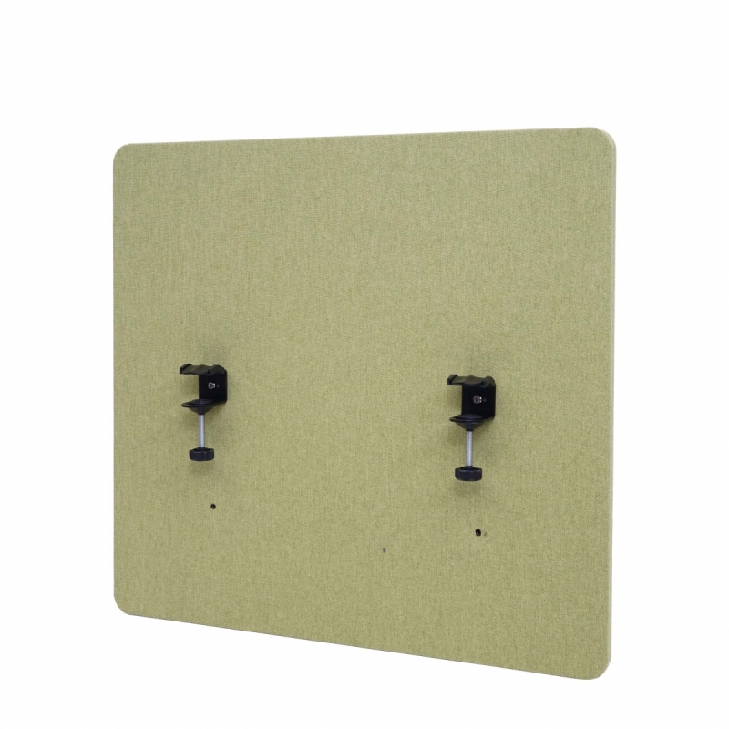 Akustický panel na stôl HWC-G75 - dvojstenná látka/textil - 60x65cm - zelená