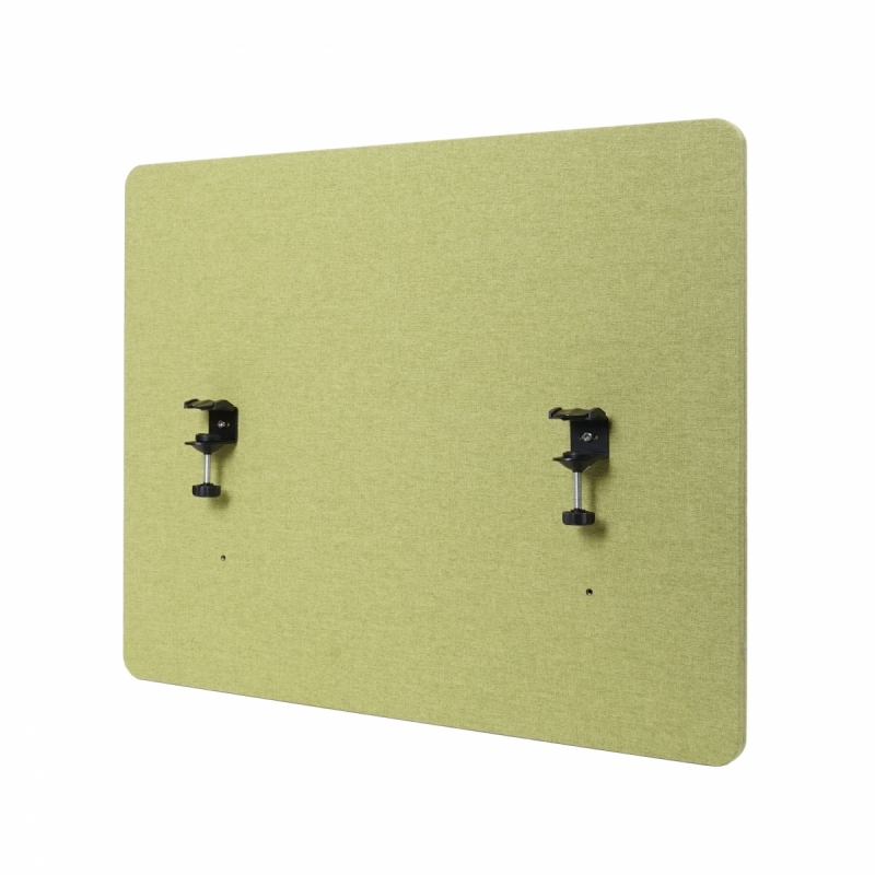 Akustický panel na stôl HWC-G75 - dvojstenná látka/textil - 60x75cm - zelená