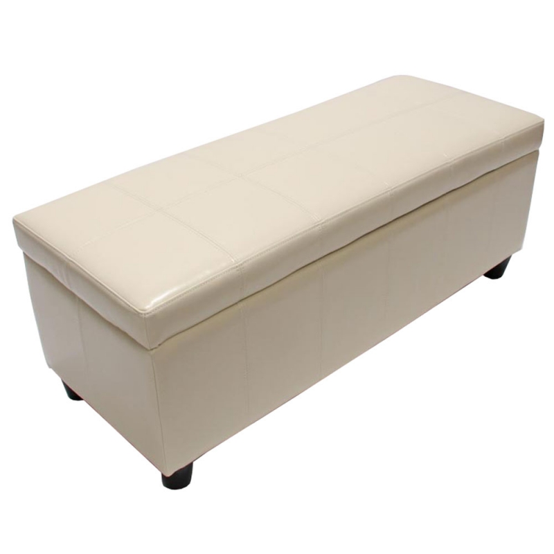 Skladovacia lavica Krien 112 x 45 x 45cm - Krémová