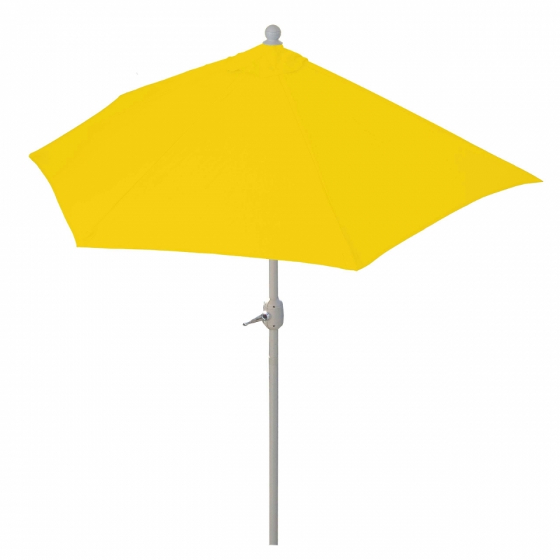 Slnečník polkruh Parla 270 cm bez stojanu - polyester/hliník - žltá