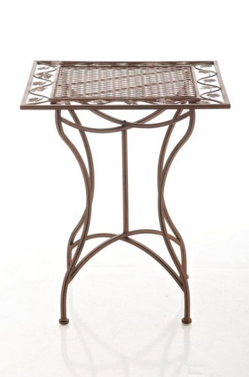 Kovový stôl GS19599 - Hnedá antik