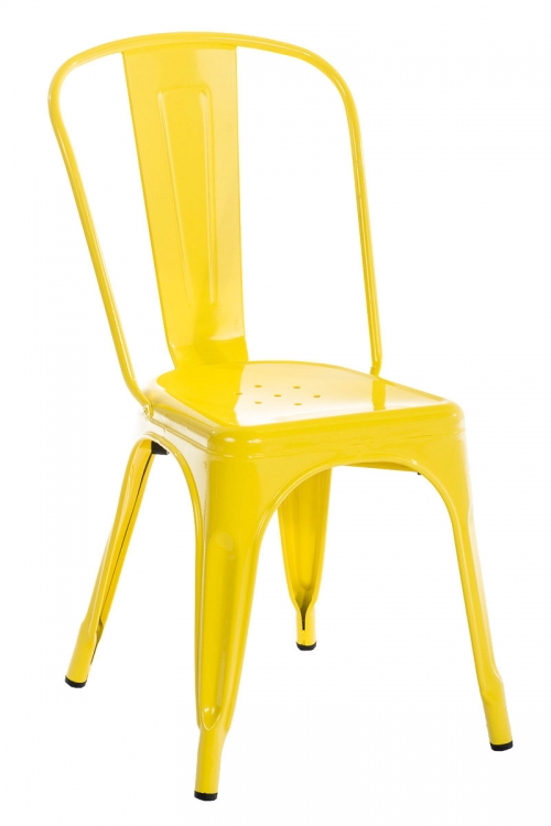 Kovová stolička Ben - Žltá