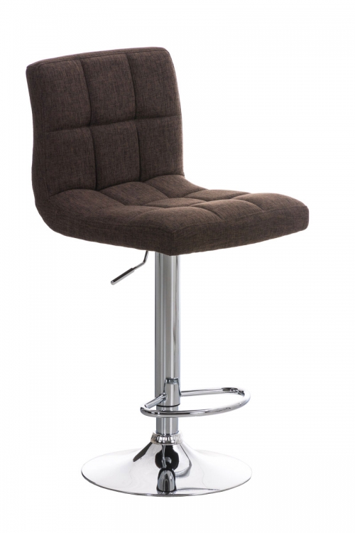 Barová stolička Peru - látka - Hnedá