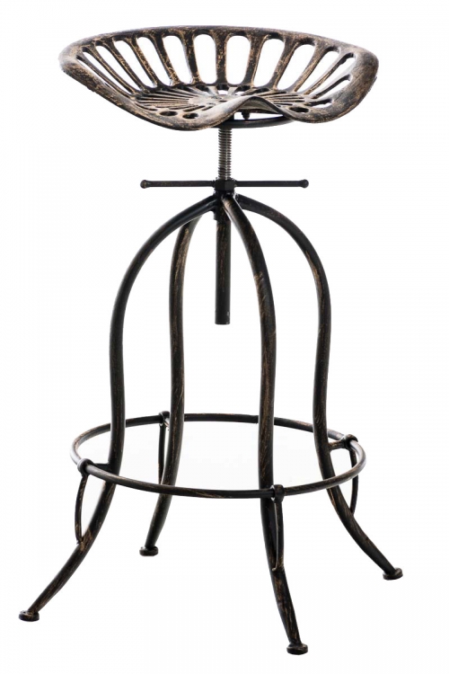 Bistro industriálna barová stolička Mimos - Bronzová