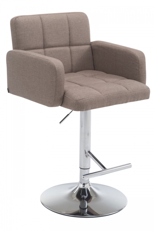 Barová stolička DS1038899 látka - Sivo-hnedá (Taupe)