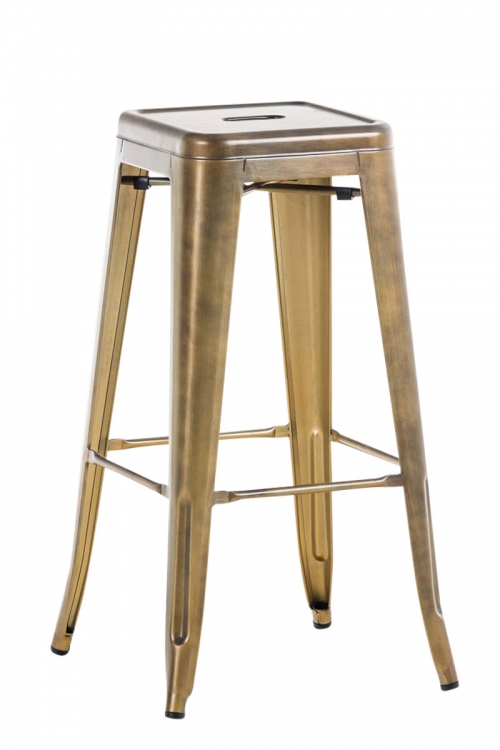 Kovová barová stolička Josh - Zlatá