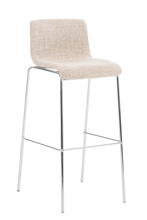 Barová stolička Hoover ~ látka, kovové nohy chróm