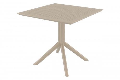 Stôl Sky 80 - v74 x 80 x 80 cm - Svetlo hnedá