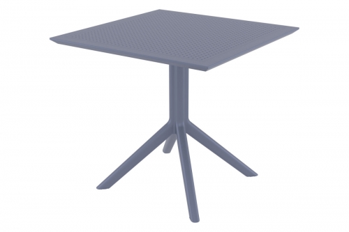 Stôl Sky 80 ~ v74 x 80 x 80 cm - Tmavo sivá