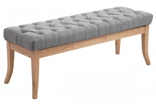 Lavica Ramses 120 - látka, nohy antik svetlé - Sivá