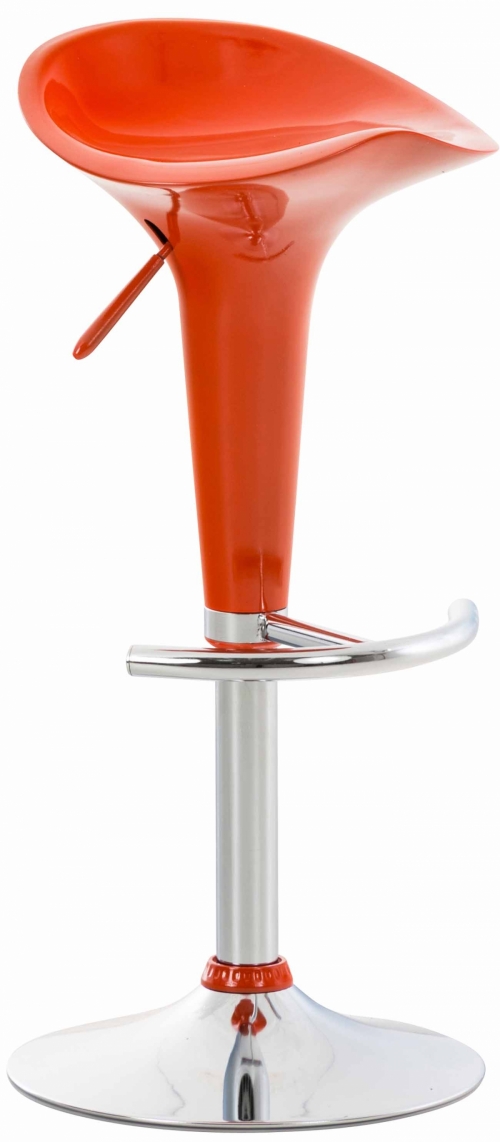 Plastová barová stolička Shine - Oranžová