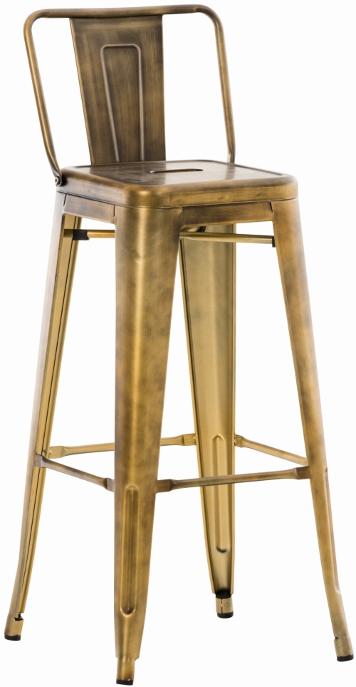 Kovová barová stolička Mason - Zlatá